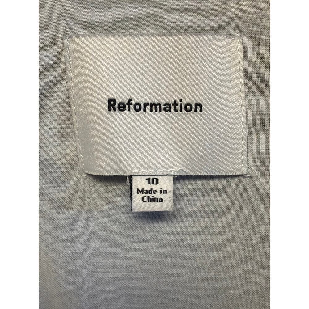 Reformation Ula Midi Shirtdress White Size 10 - Picture 6 of 6